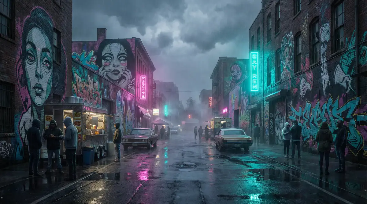 魔性的诱惑 - 雨夜壁画街